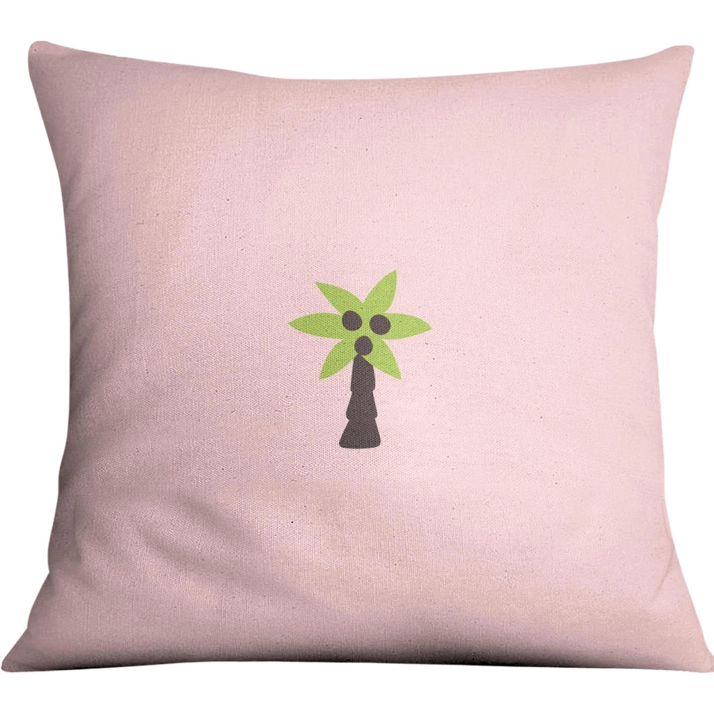 Custodia per cuscino, 60x60 cm, rosa chiaro, in poliestere, con cerniera