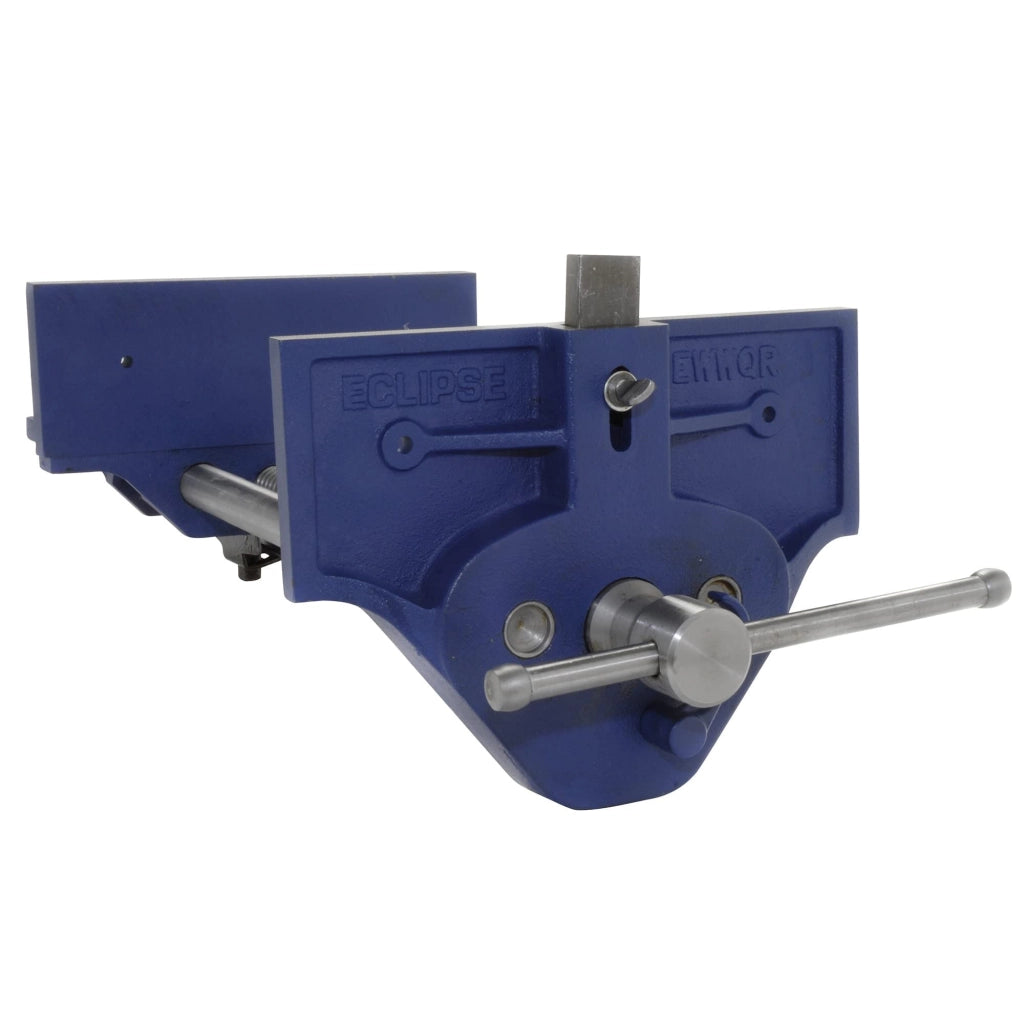 Morsa da banco a serraggio rapido da 9 pollici per lavorazione del legno, larghezza ganasce 230 mm, apertura 260 mm, blu