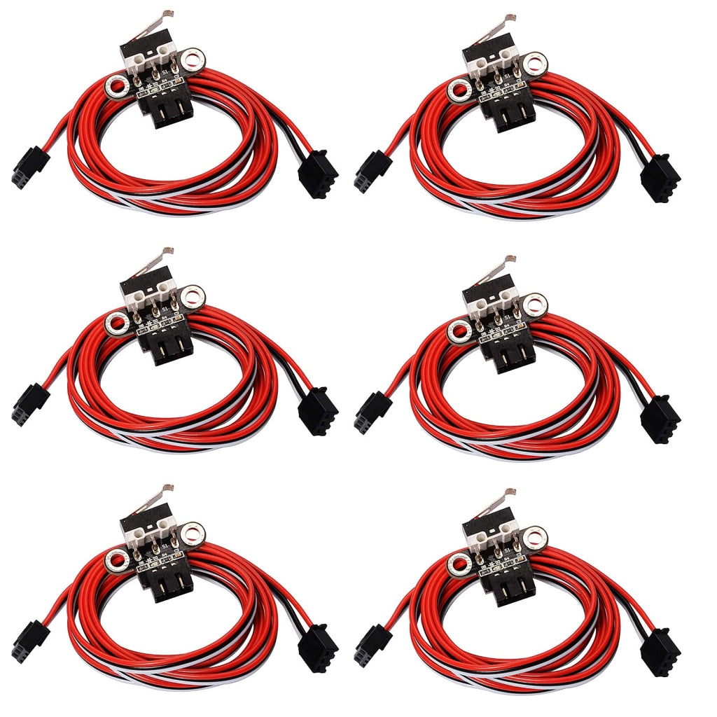 Set di 6 finecorsa per stampanti 3D, moduli meccanici finali con 3 pin e cavo da 1 metro per parti di stampanti 3D