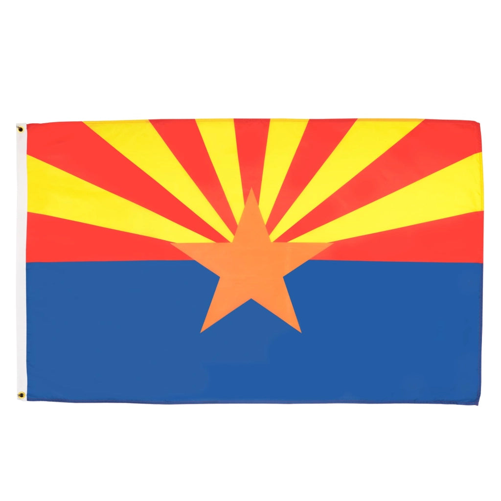 2 bandiere dell'Arizona, dimensioni 90x60 cm, in poliestere 100D, con occhielli