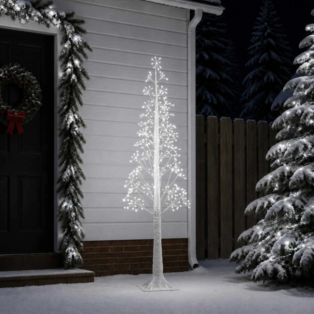 Albero di Natale Starburst Bianco 17 x 17 x 180 cm Plastica 42055270