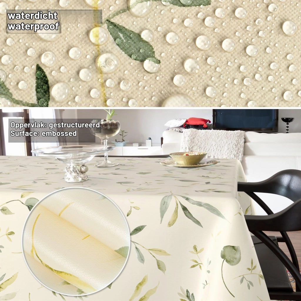 Tovaglia lavabile, dimensioni 200x140 cm, motivo "Canada Floral", idrorepellente