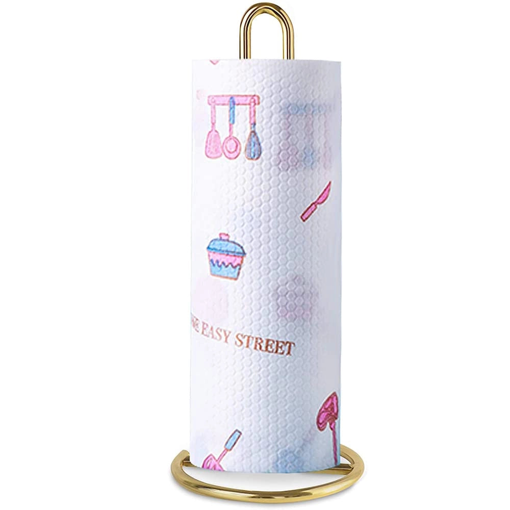 Portarotolo da cucina in bambù, base in bambù, 32 cm