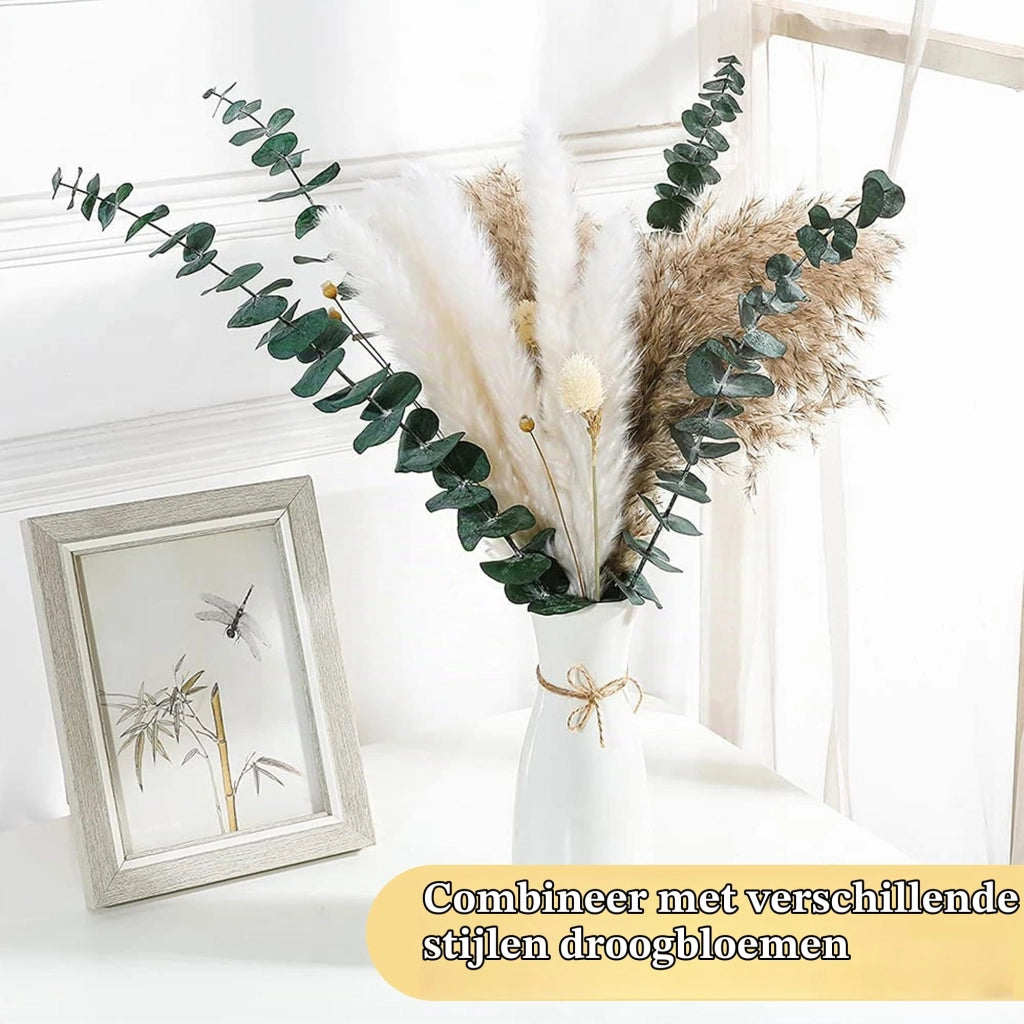 Fiori di eucalipto essiccati, 16 pezzi, 40 cm, prodotto naturale