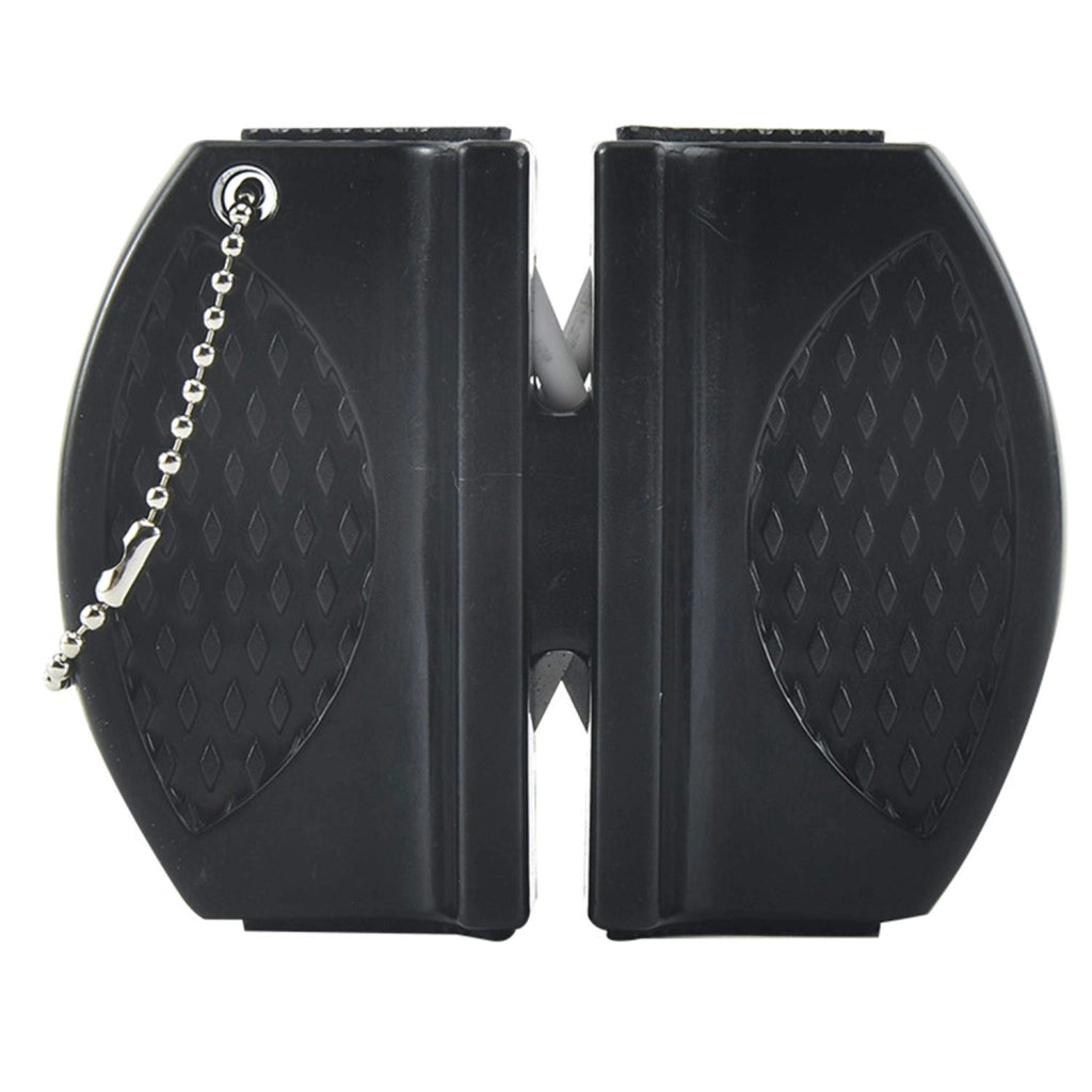 Affilatrice portatile multifunzione per coltelli, colore nero, dimensioni 7,5 x 5,8 x 2,5 cm