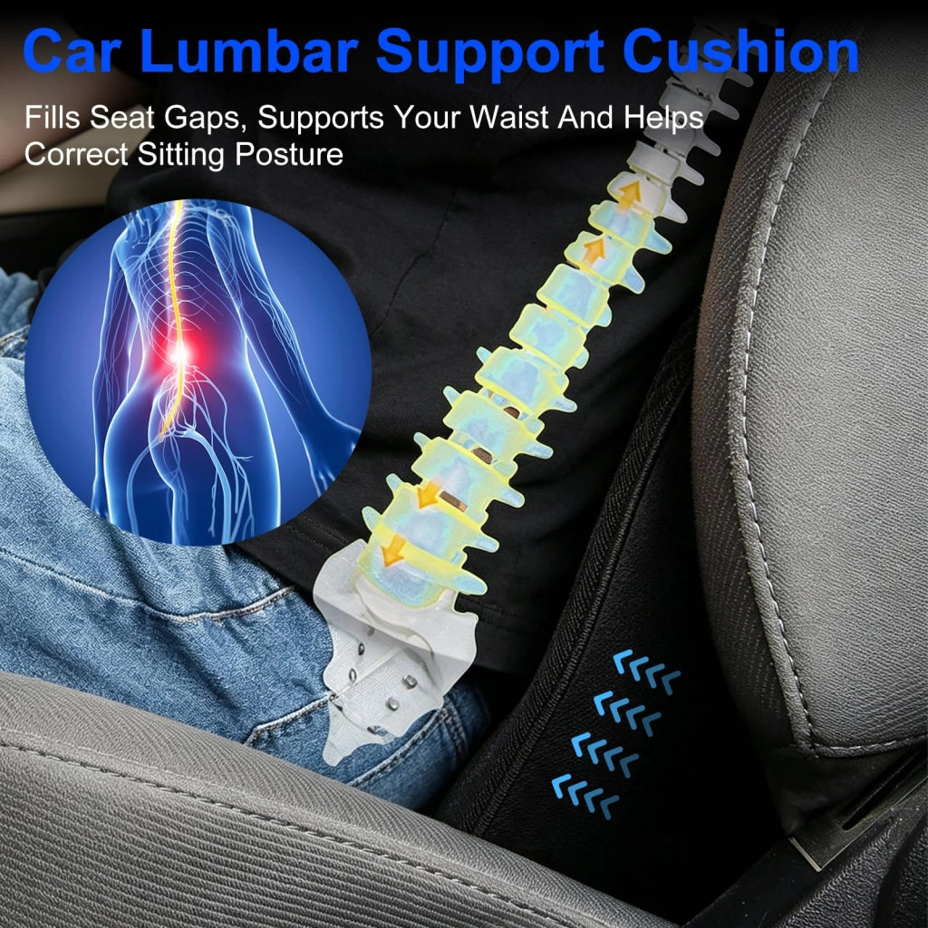Cuscino per auto, rialzo per auto adulti, cuscino lombare