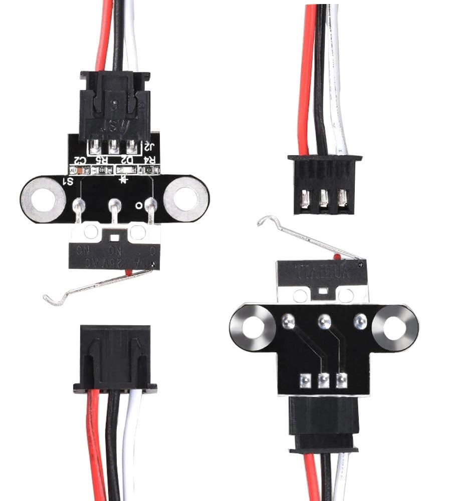 Set di 6 finecorsa per stampanti 3D, moduli meccanici finali con 3 pin e cavo da 1 metro per parti di stampanti 3D