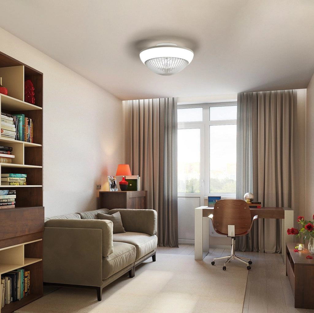 Ventilatore da soffitto 38 cm con luce LED RGB e telecomando