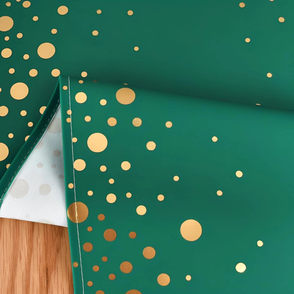 Tovaglia dorata con glitter, 33 x 140 cm, in poliestere, lavabile