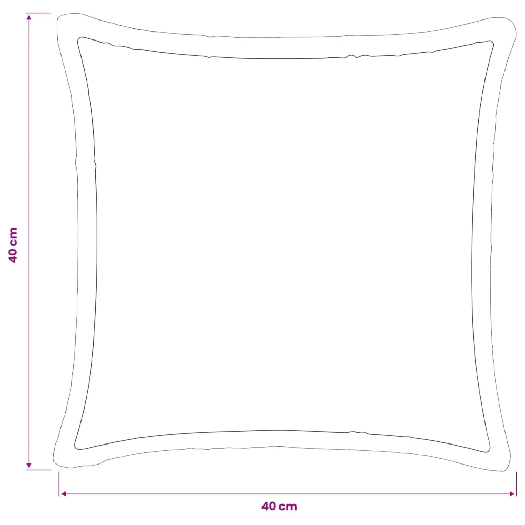 Federa 2 pz HOUTEN Tortora 40 x 40 cm Flanella 917053