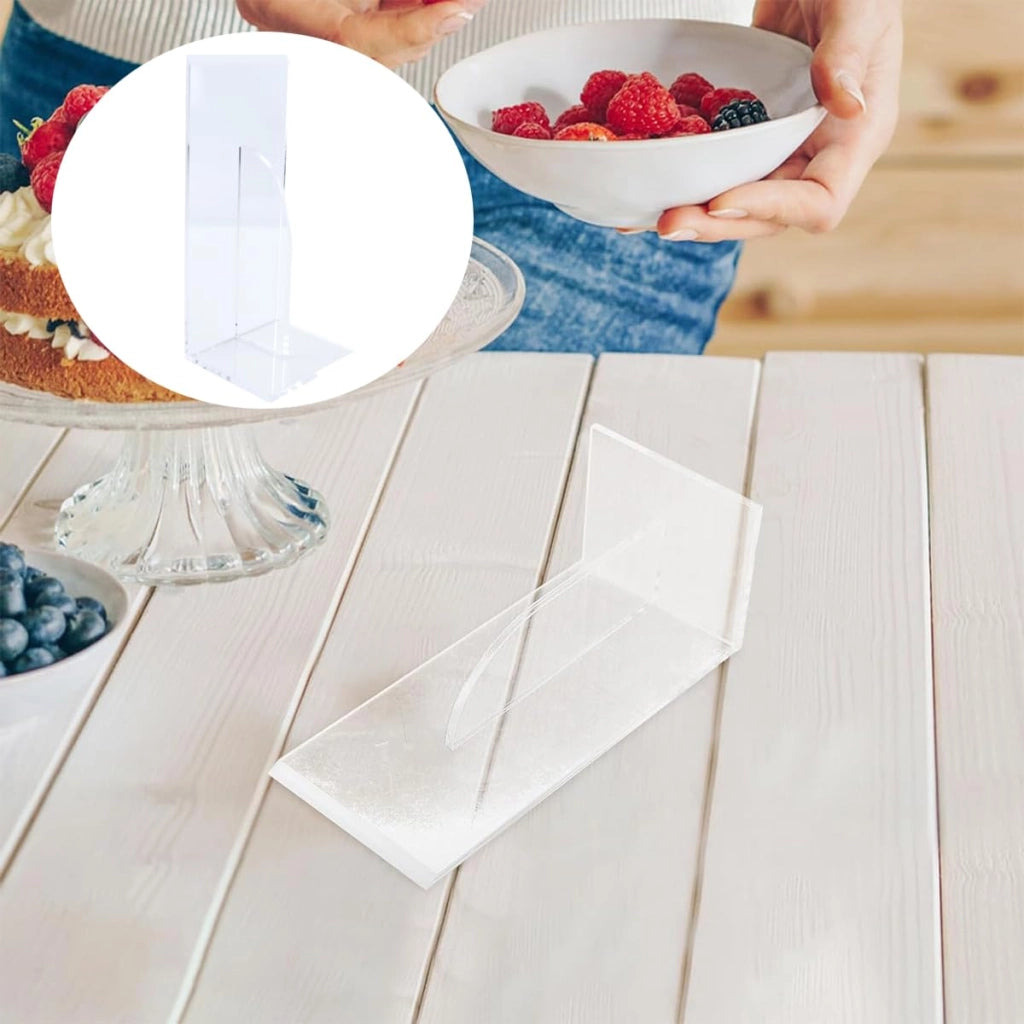 Lisciante per torte in acrilico, 25x10 cm – Strumento per lisciare creme al burro e fondant