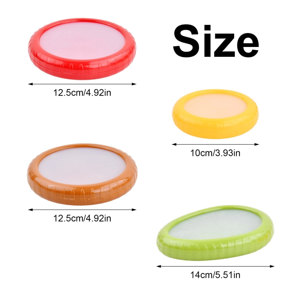 Set di 4 contenitori ermetici in silicone per la conservazione di frutta e verdura
