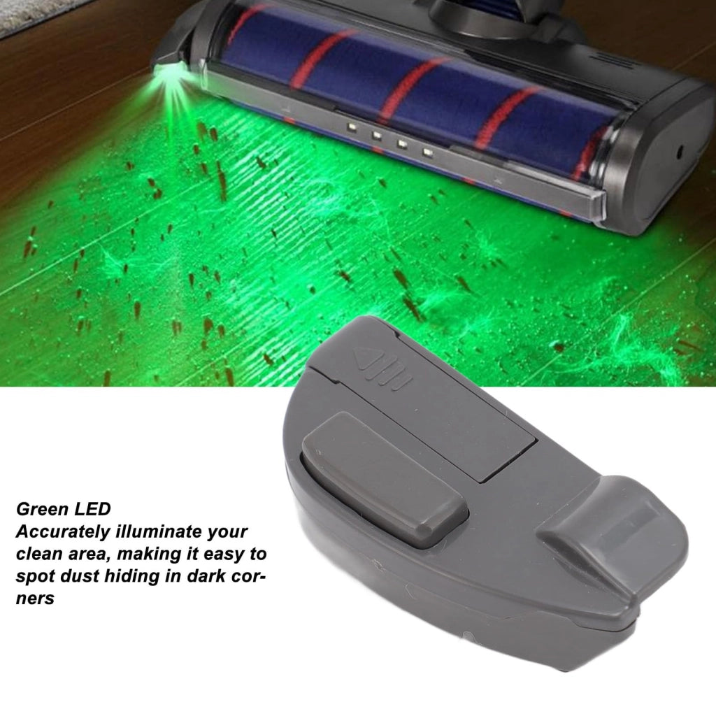 Accessorio LED per aspirapolvere, indicatore di polvere, luce verde, universale