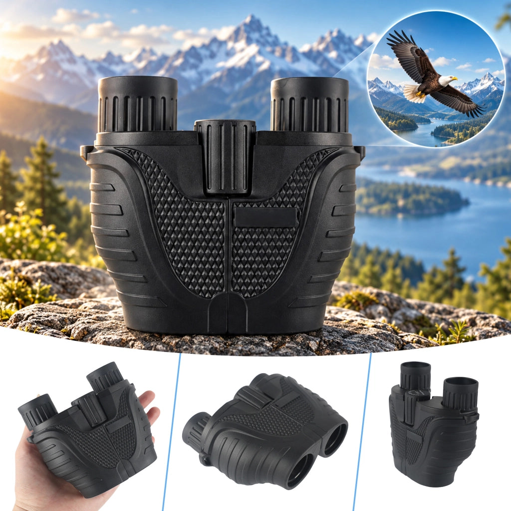 BINOCOLO compatto 10x25 con prismi BAK4 e rivestimento FMC verde