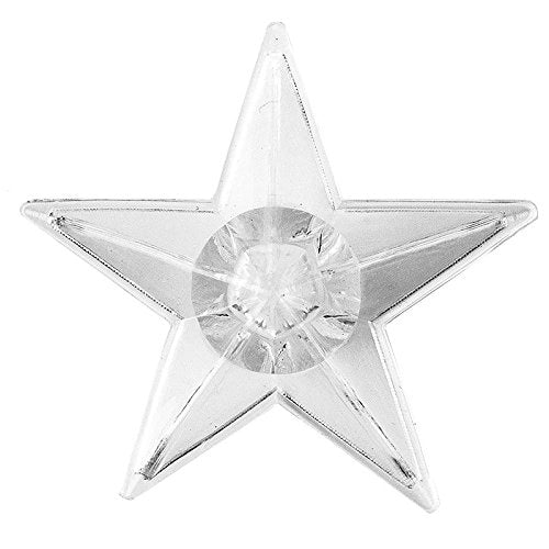 Lampada a LED a forma di stella, diametro 14 cm, luce bianco caldo, 100 LED, con timer