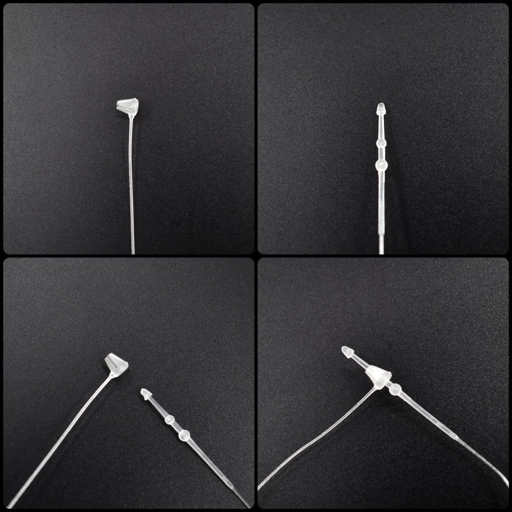 2000 chiusure in plastica per etichette a pendente, 17,8 cm, colore bianco