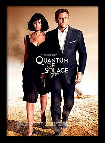 Poster di James Bond, Quantum of Solace, dimensioni 30x40 cm, con cornice