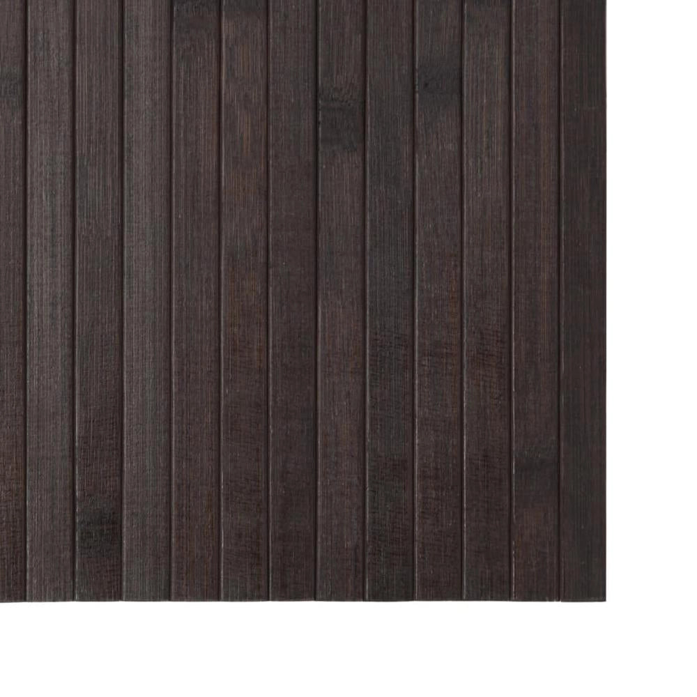Tappeto Rettangolare Marrone Scuro 70x100 cm in Bambù