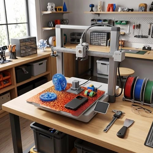 Piastra magnetica flessibile per stampanti 3D, PEY-PEO, motivo a stella, dimensioni 346 x 355 mm