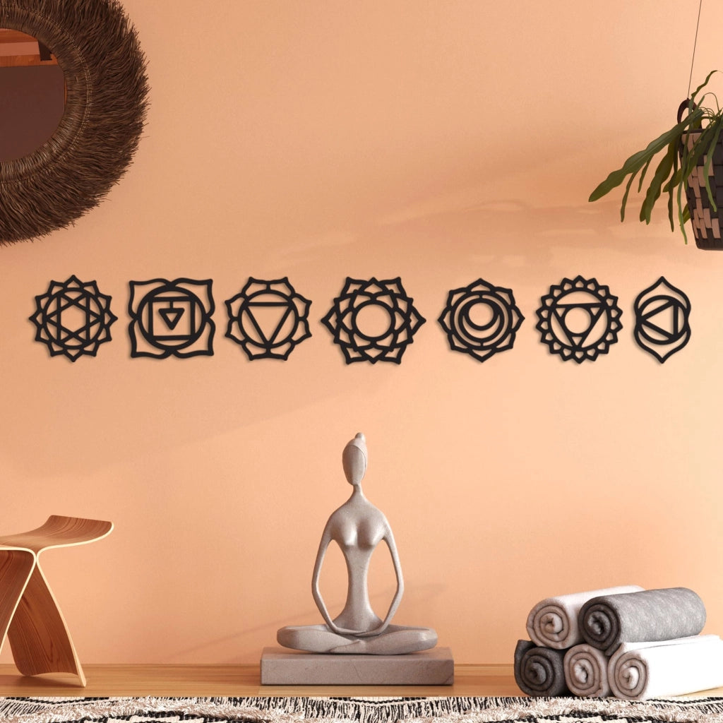 Set di accessori metallici per appendiabiti, 10 pezzi, colore nero, dimensioni 10x10 cm e 10x6 cm