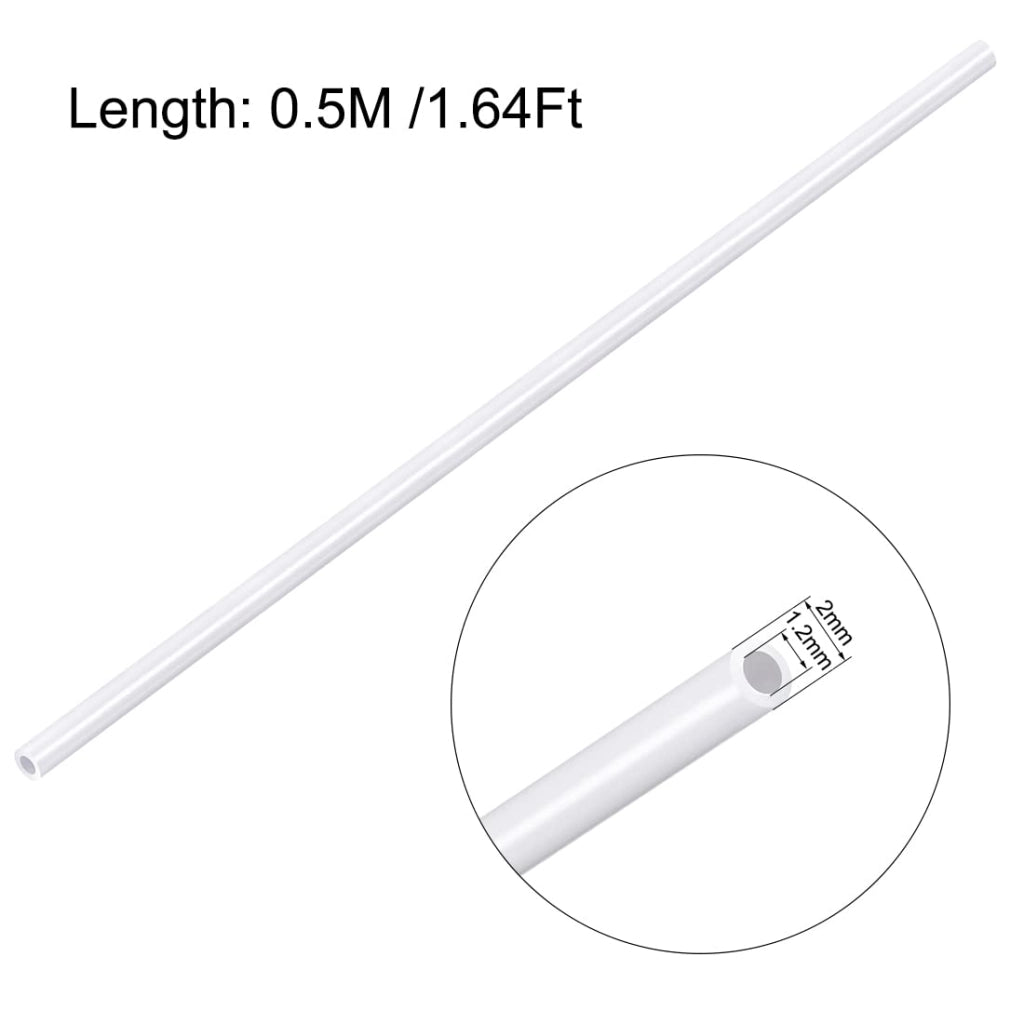 Tubi per modellismo, diametro 2 mm, lunghezza 0,5 metri, confezione da 8 pezzi, materiale: ABS