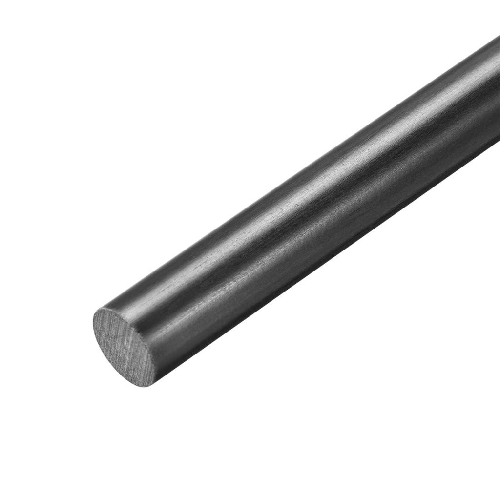 Astina in acetal, nera, diametro 10 mm, lunghezza 200 mm