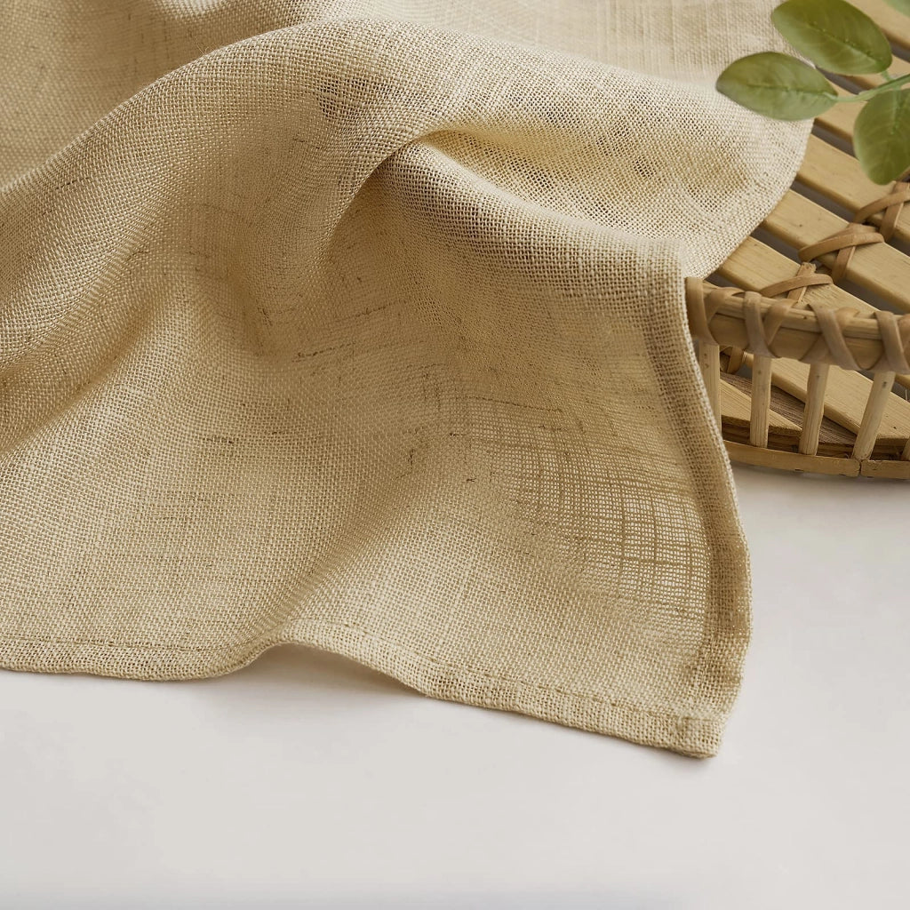Tende a rullo, set da 2, aspetto lino, semitrasparenti, 245x140 cm, colore: grano