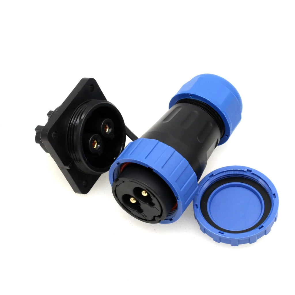 Connettore quadrato IP68, 2 poli, 45A, in PA66