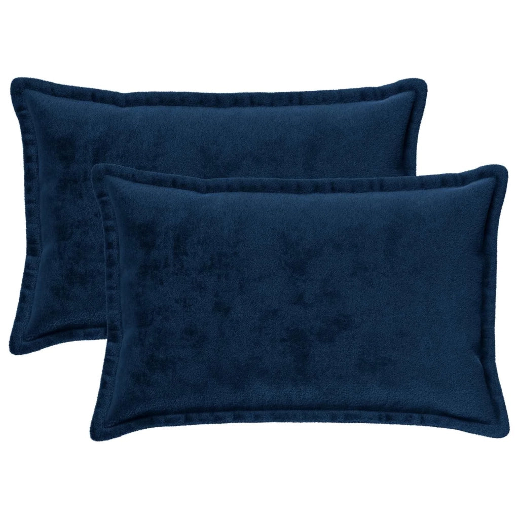 Federa 2 pz HOUTEN Blu navy 50 x 75 cm Flanella 919969