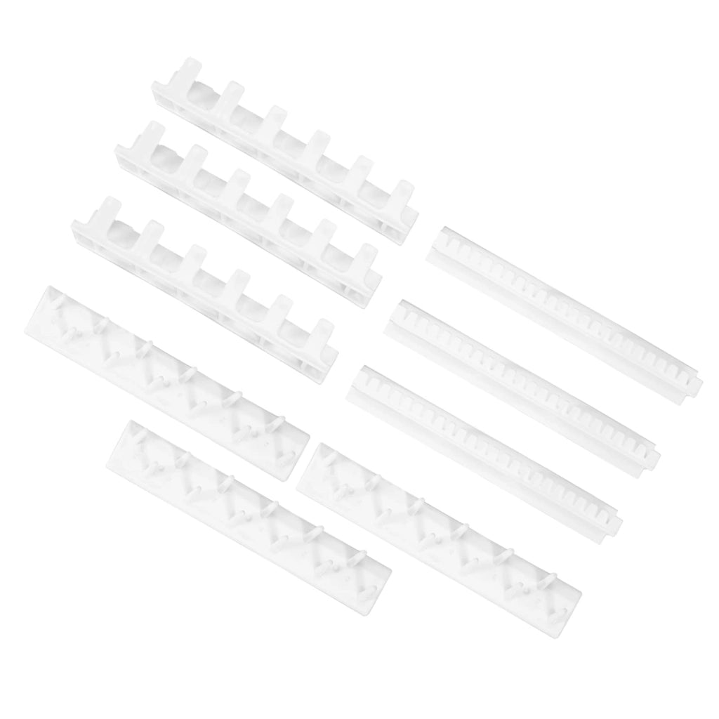 Set di ganci a muro decorativi, 9 pezzi, adesivi, organizer