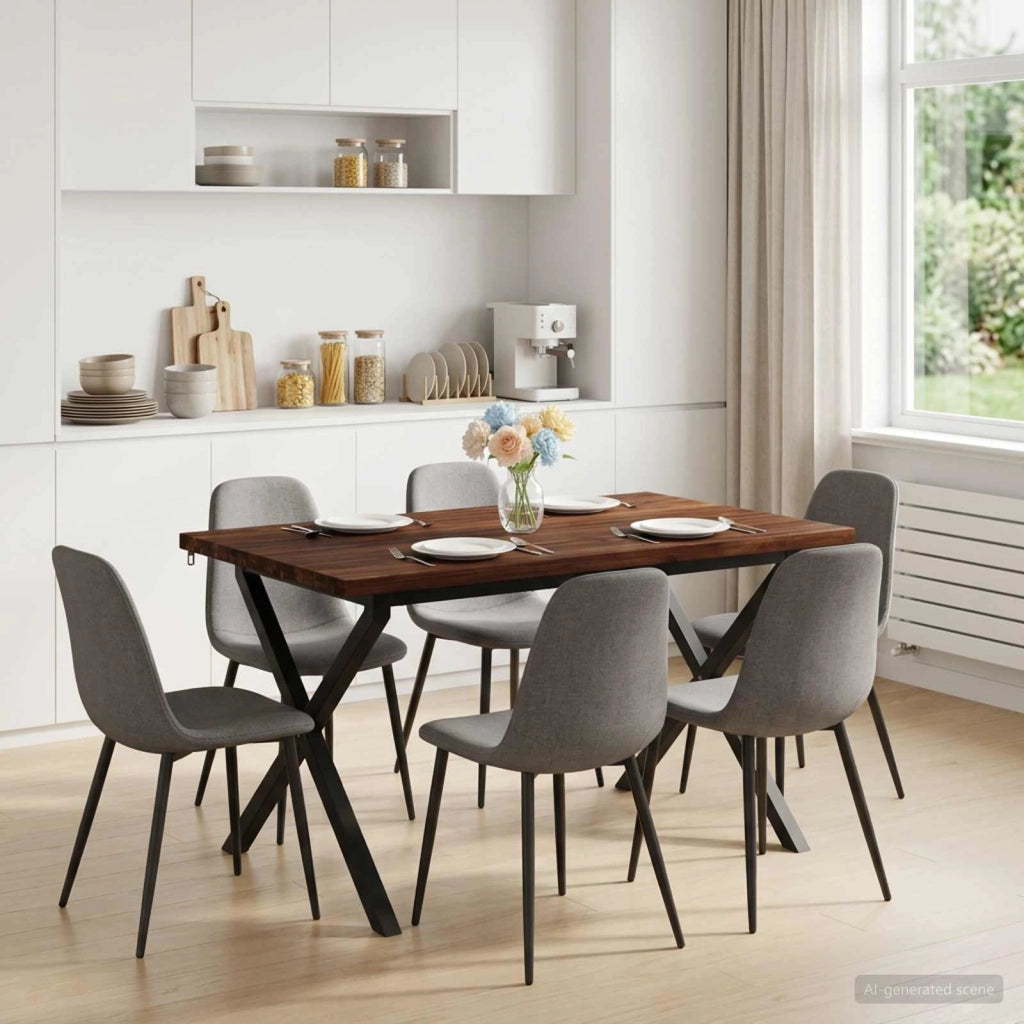 Tavolo da pranzo quadrato 120 x 70 x 75 cm 938780