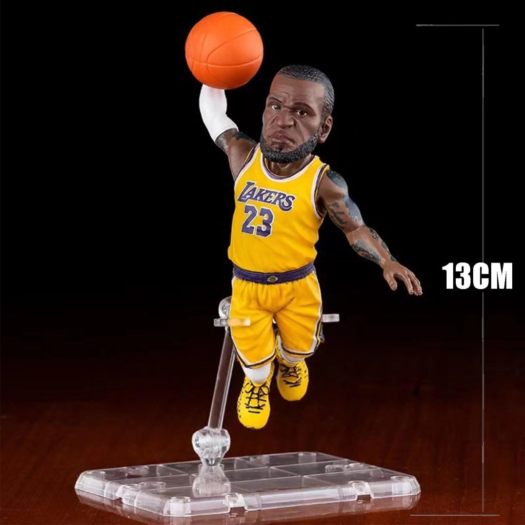 Figurina in vinile a forma di stella del basket, 5 cm, articolo da collezione, decorazione