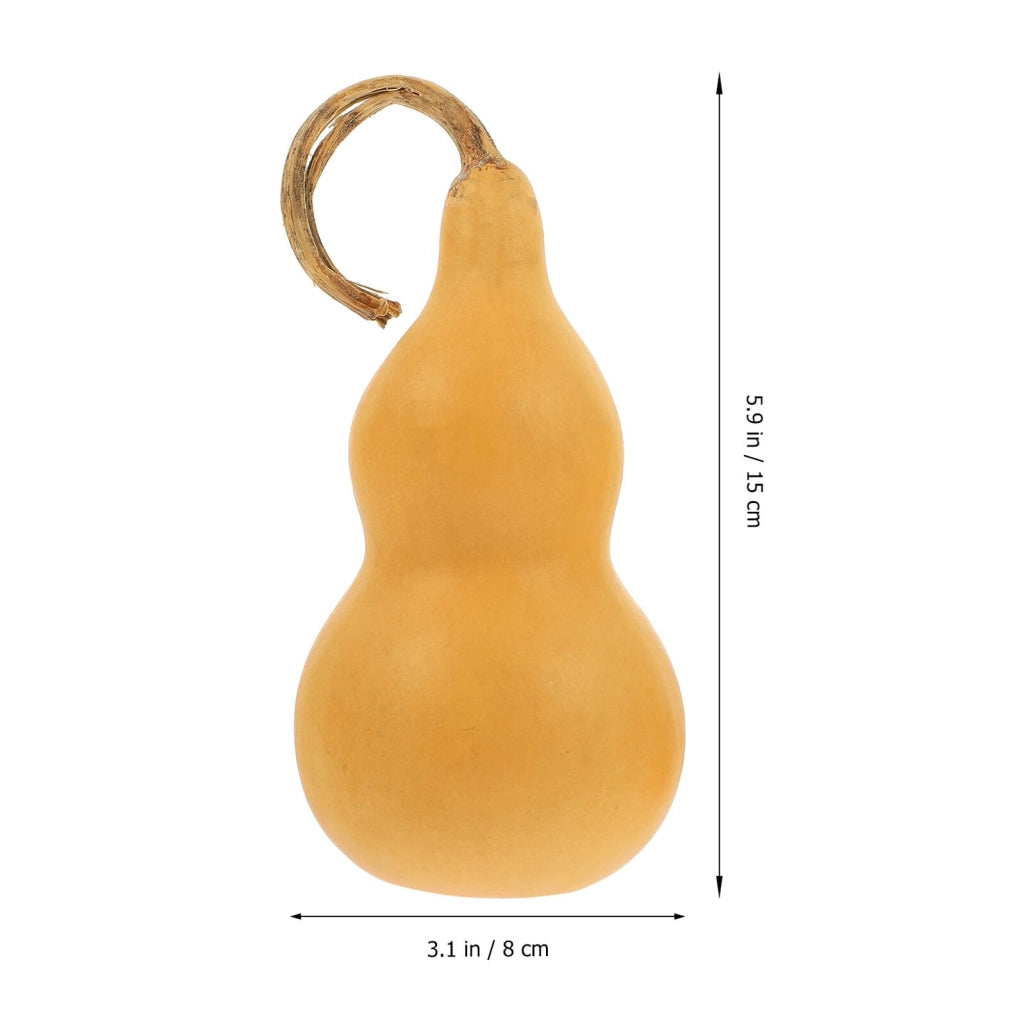 Set di 2 zucche decorative artigianali, pressate, alte 9-14 cm, ideali per la decorazione della tavola