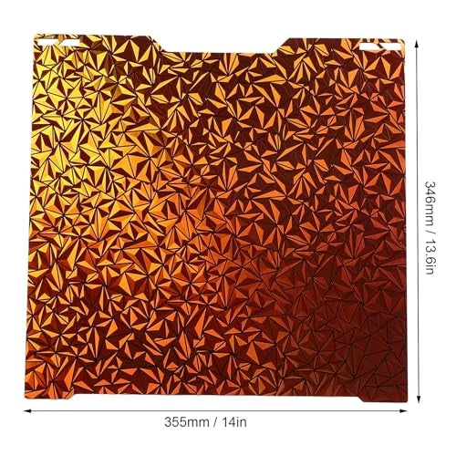 Piastra magnetica flessibile per stampanti 3D, PEY-PEO, motivo a stella, dimensioni 346 x 355 mm