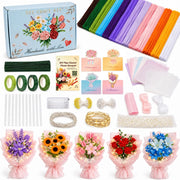 Set di 900 scovolini per fiori, 16 colori, filo di ciniglia, kit per lavoretti