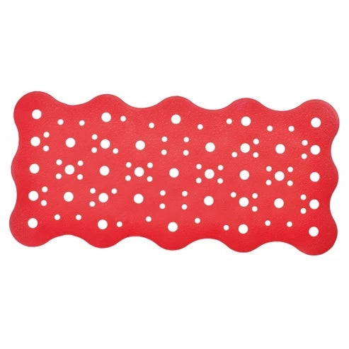 Tappeto vasca Oceano rosa antiscivolo con ventose 33 × 70 cm