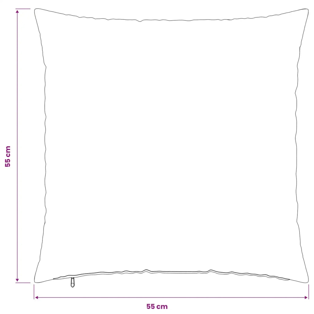 Federa 6 pz HEERLEN Grigio Chiaro 55 x 55 cm Tessuto Chenille 912326