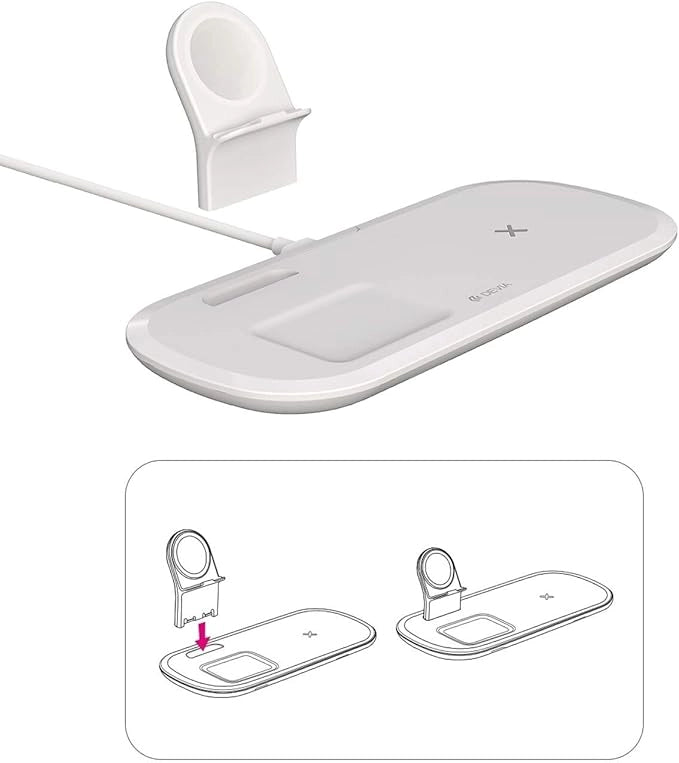 Devia Caricatore Qi 3in1 con base magnetica A. Watch iPhone 12 ecc