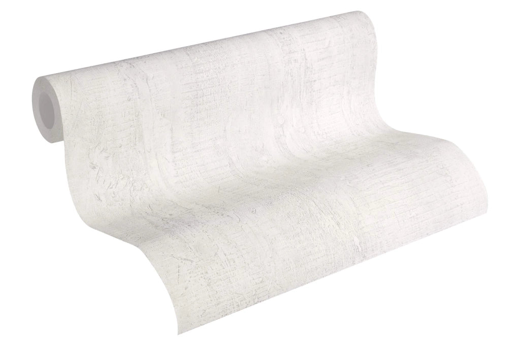 Carta da parati in tessuto, effetto cemento, 10,05 x 0,53 m, color crema/grigio, Mix