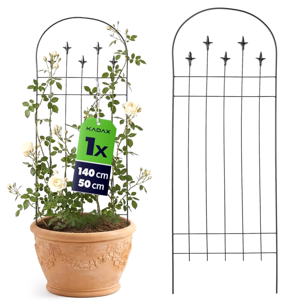 KADAX Tutore da giardino in acciaio nero