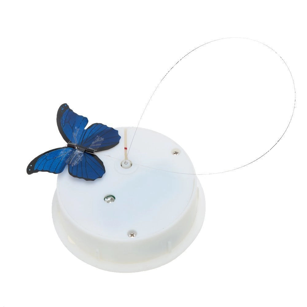 Lampada da tavolo a LED con decorazione a farfalla, blu, 17x8,5x8,5 cm