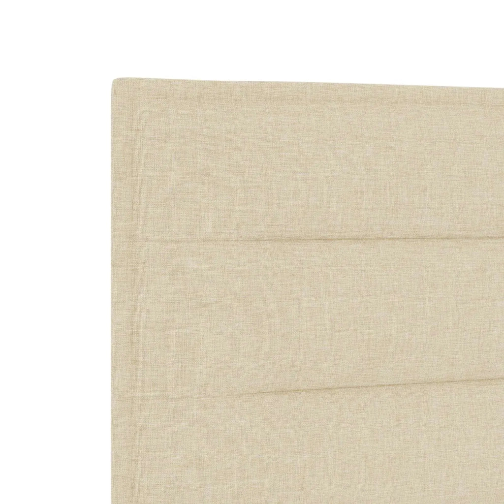 Letto box spring con materasso Crema 160 x 200 cm Tessuto 3454174