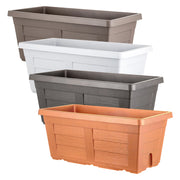 FIORIERA RETTANGOLARE cm  60 x 30 x 26 - antracite (senza sottovaso)