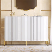 Scarpiera e credenza bianca a 3 ante con ripiani regolabili