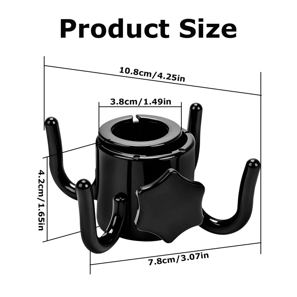 Gancio a 4 fori per ombrelli, da 32 a 38 mm, in plastica