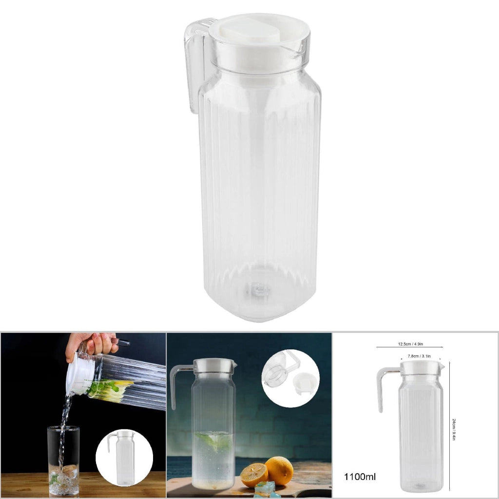 Distributore in acrilico da 1100 ml, con coperchio e maniglia