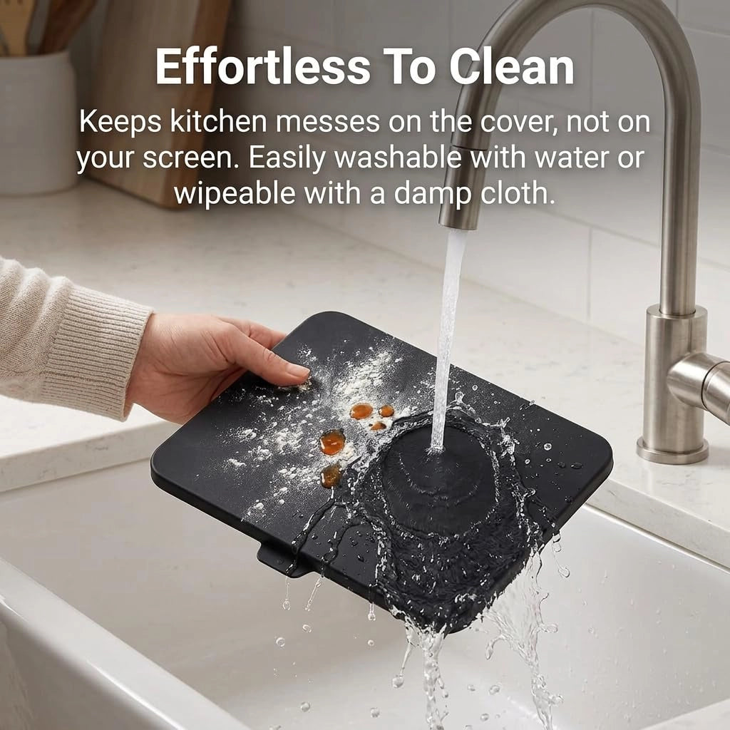 Protezione per schermo in silicone, compatibile con TM7, colore nero, confezione da 1 pezzo