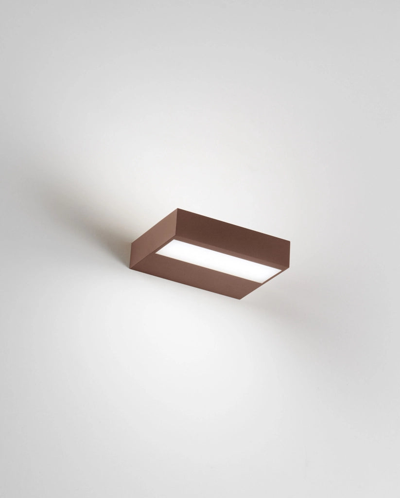 Lampada da Parete Snap 16cm LED 18W CCT Corten - Fabas Luce