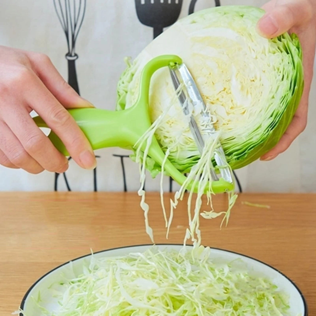 Tagliapane per verdure, spirale, acciaio inossidabile, set da 2