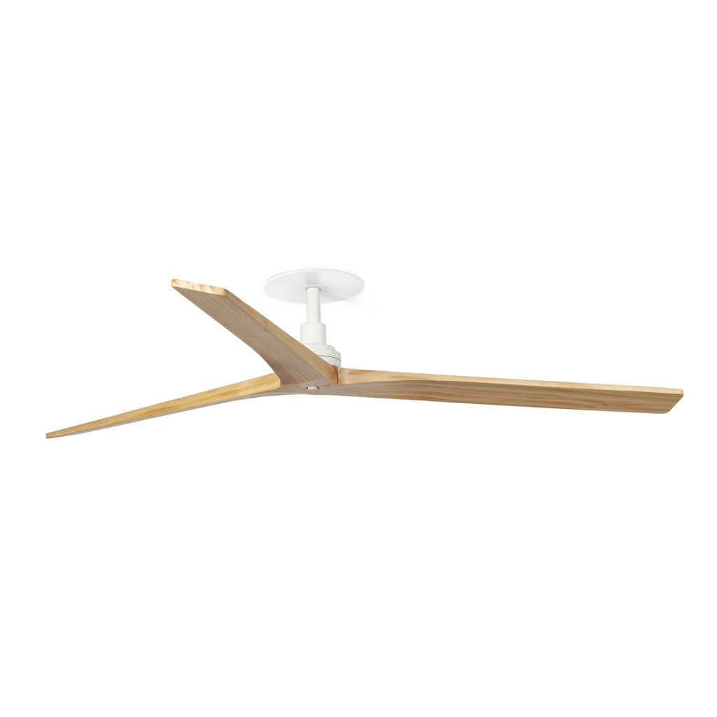 KLIM RECESSED L Ventilatore da soffitto bianco/pino TUYA